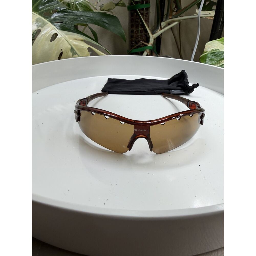 Rare Oakley Radar Sunglasses OO9208 Brown Frame - Picture 2 of 9